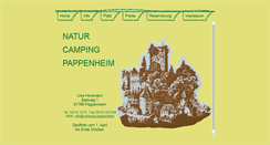 Desktop Screenshot of camping-pappenheim.de